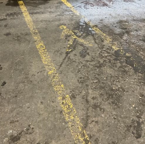 Conventional floor markings wear out quickly